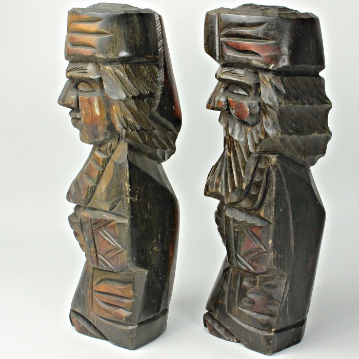 桑園の】日本老木雕阿伊努人北海道原住民藝術整塊實木雕件擺件J