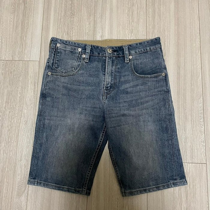 levi's levis 508 77966-0003 W29 淺藍刷色合身牛仔短褲 工作短褲 514 522 505