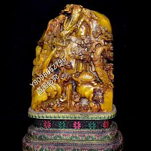 乾隆五年 田黄石龍彫印章 寿山石 蘿蔔紋 手彫 文房置物 1158g 風水置物 乾隆五年 田黄石龍彫印章 寿山石 蘿蔔紋 手彫 文房置物 1158g