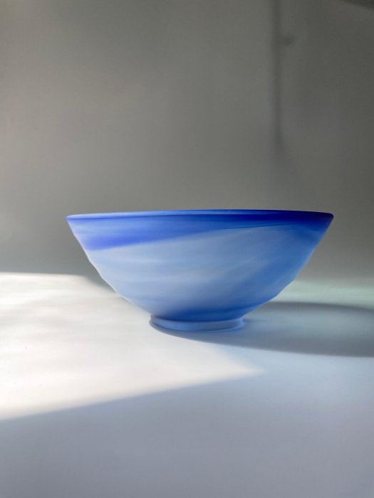 茶碗 W433 『硝子 茶碗』『岡本寛 造』 共箱 抹茶碗 茶道具 - 公式 