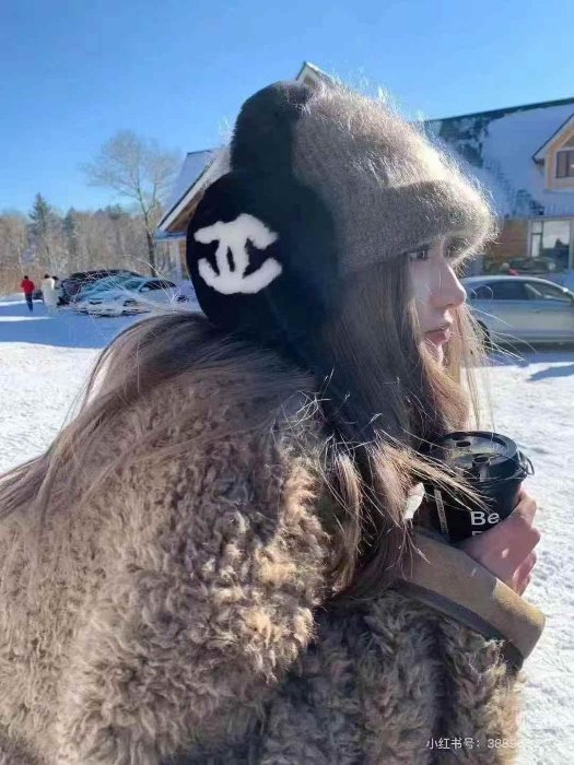 Chanel 25B 泰迪耳罩 太美必買💖 黑/白 現貨