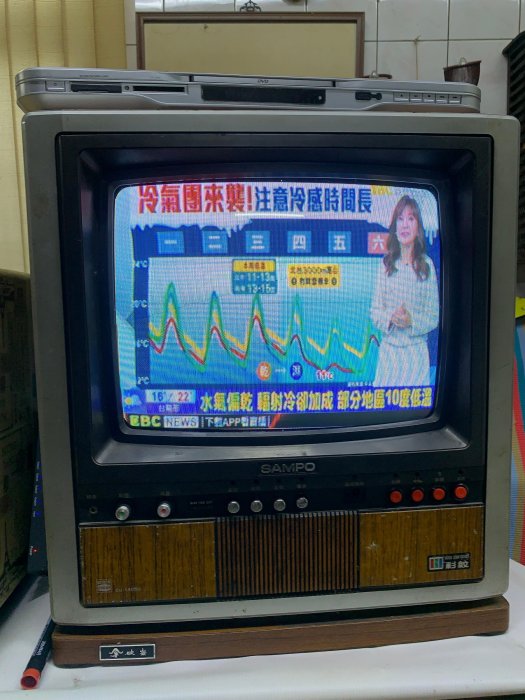 聲寶牌14吋60年代 古董電視 傳統電視 可正常播放使用
