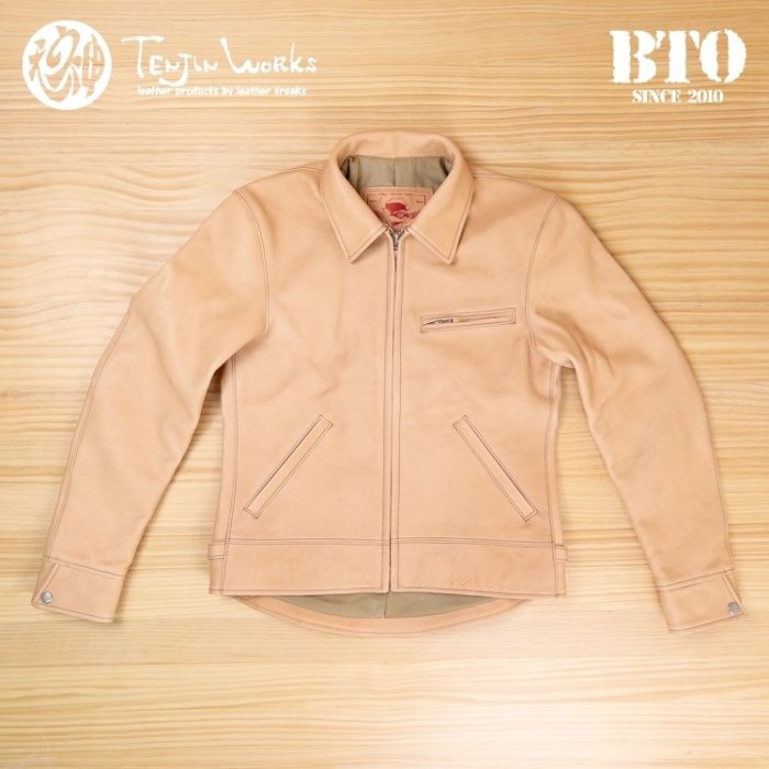 [BTO] 日本【Tenjin Works】天神 多脂革 枥木牛革騎士皮衣 JS-02 | Yahoo拍賣
