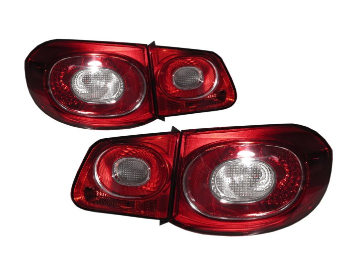 卡嗶車燈 VW 福斯 TIGUAN 09-11 五門車 晶鑽款 尾燈 紅