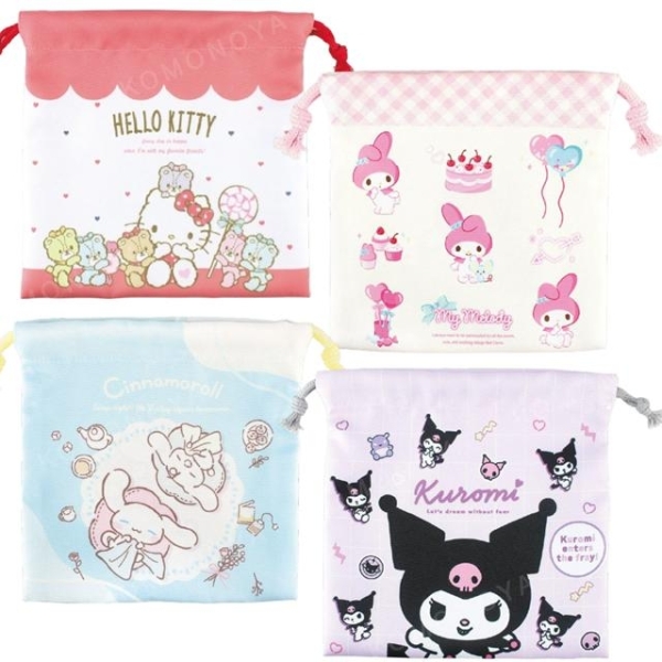 小禮堂 Sanrio 三麗鷗 尼龍束口袋
