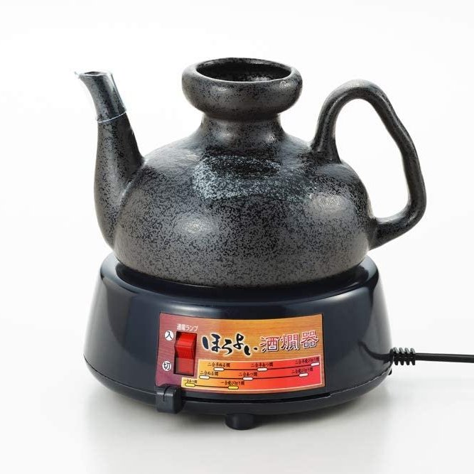 棕色丸山日本製溫酒器酒燗器2.5合日本美濃燒陶器陶瓷壺YDS-25C 450ml
