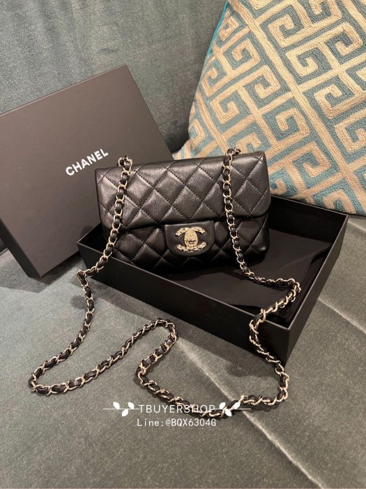 [TBUYERSHOP] Chanel cf20 2合1 mini cf 黑金