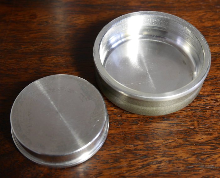 儲茶之皿慶鐘堂造古錫茶罐/茶入/茶葉罐(高8.6cm) | Yahoo拍賣