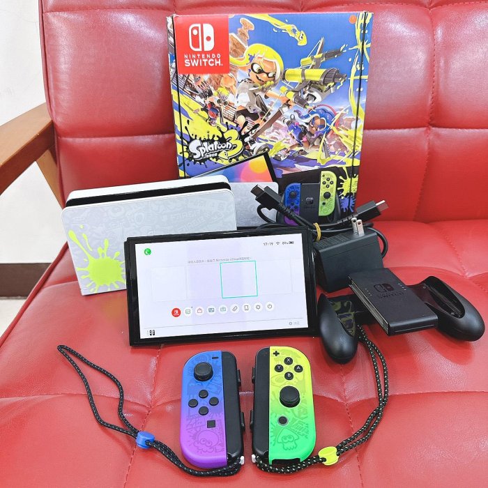 【艾爾巴二手】任天堂SWITCH HEG-001 OLED 斯普拉遁3版主機 #二手遊戲機#錦州店22094