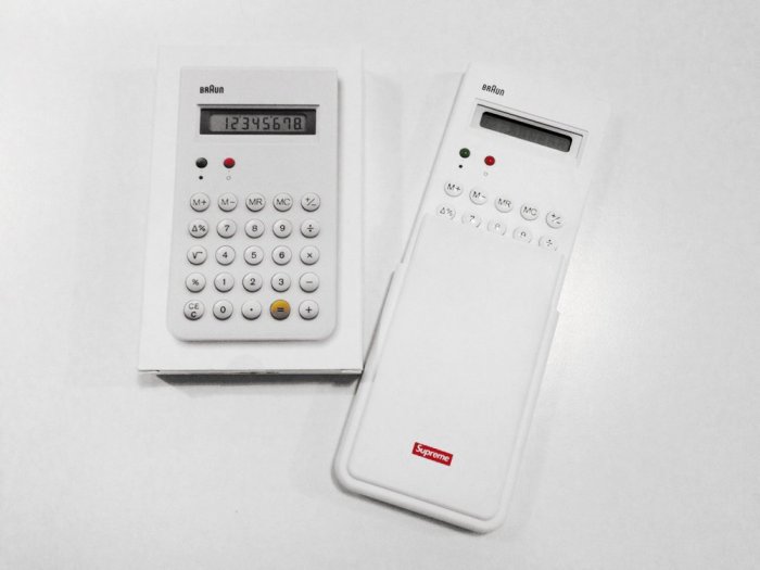 希望商店】Supreme x Braun ET66 Calculator 15FW 計算機| Yahoo拍賣