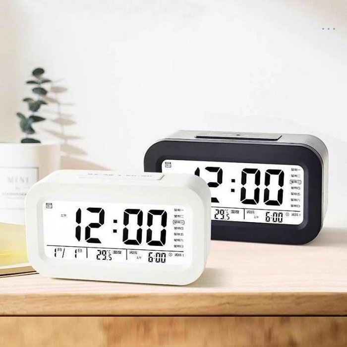 多功能電子鬧鐘 電子時鐘 床頭時鐘 貪睡鬧鐘 小鬧鐘 溫度/日期/星期顯示
