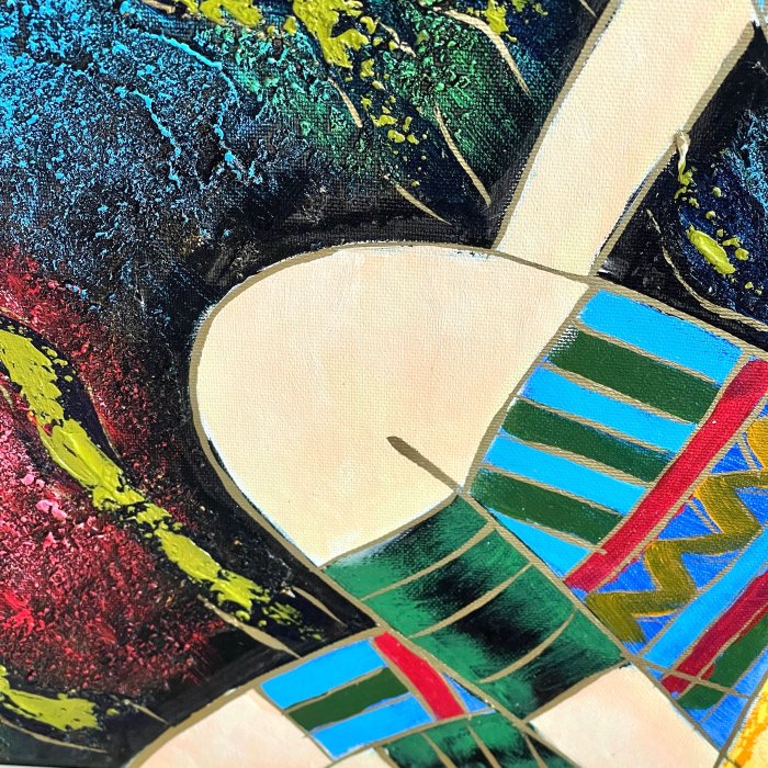 油彩画 人物 抽象的 抽象人物画图片_其他_建筑空间-图行天下素材网