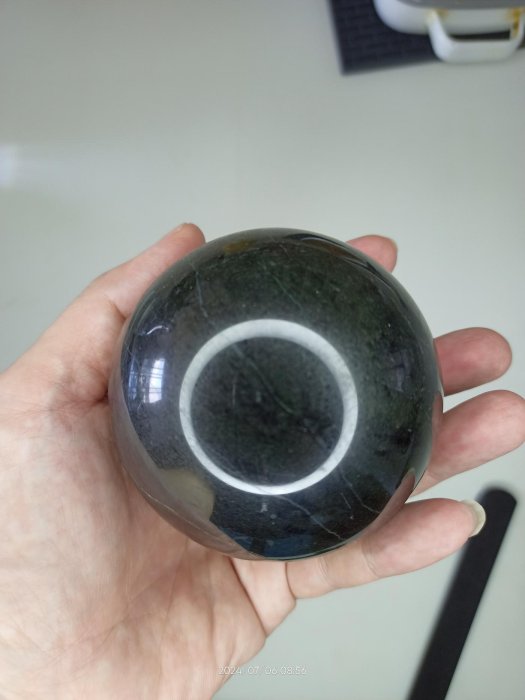 巴西老礦特A級黑碧璽球~尺寸注意：8.36CM~這種高大吉祥的寶物不多見，開運 ~檔煞~招財納福~負能量排除