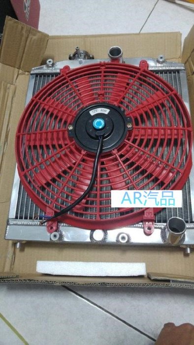 扇子 超薄高速水箱風扇紅色藍色14吋80W 通用型K6 K7 K8 K9 EK EG 16V