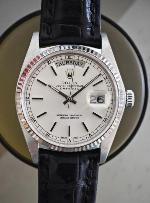 7/7 sold 快跑 Rolex 18039 原廠白金扣