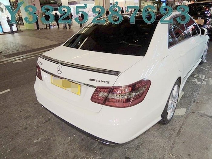 【熱賣精選】碳纖維賓士2009-2012年W212 E250 E550 E300 E63 汽車改裝件尾翼