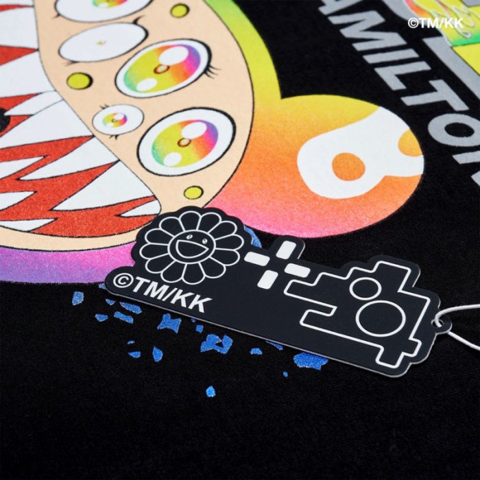 村上隆 Lewis Flame Out Longsleeve T-shirt 村上隆x Lewis Hamilton Flame Out Long Sleeve Black 薄長袖長