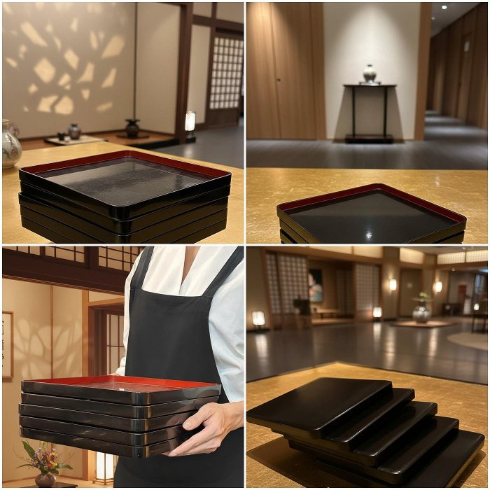 茶懐石 漆器 朱塗 引き盃 10客 盃台二基 共箱 美品 DT635 茶懐石道具