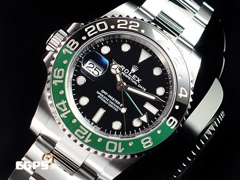 【永生流當品】2025新卡 ROLEX 勞力士 GMT-Master II 126720 VTNR 綠黑框 126720VTNR 雪碧 左冠錶 NGZ5934