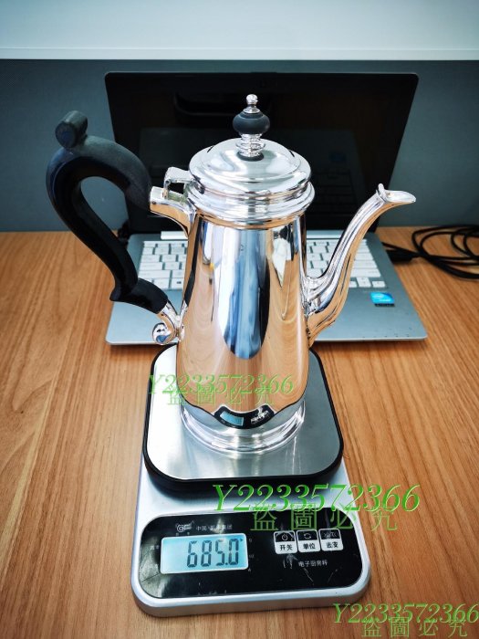 可議價！純銀美國Tiffany古董銀器，925銀茶壺咖啡壺，簡潔美觀銀器銀飾