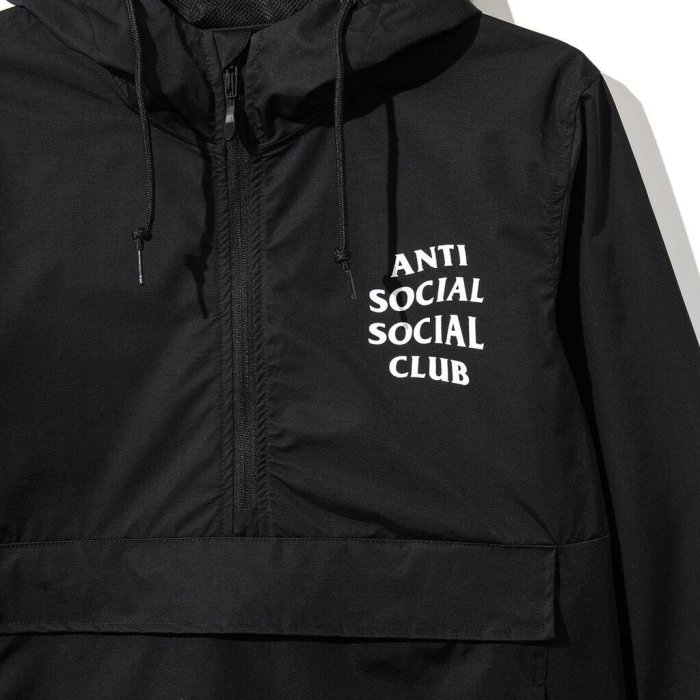Outerwear Assc Mak Black Anorak ANTI SOCIAL CLUB【アンチソーシャル