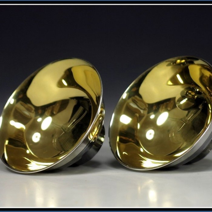 勇福堂》】日本純銀杯組－金工師河內光明製【純銀手工鎚打內鍍金茶（酒