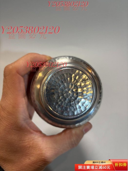 日本中古本錫錫半上錫錫半錫茶葉罐本錫錫罐茶入純手工錘目【同福客棧