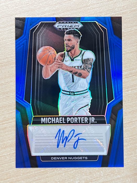 限量/49 Michael Porter Jr 簽名AUTO PRIZM BLACK 2024-25 165 | Yahoo拍賣