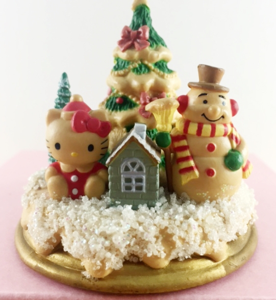 【震撼精品百貨】Hello Kitty 凱蒂貓~聖誕擺飾-聖誕樹-kitty圖案-雪人