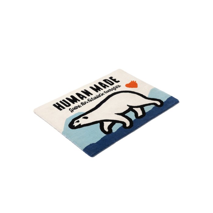 日貨代購CITY】2023SS HUMAN MADE POLAR BEAR RUG 北極熊地毯地墊現貨