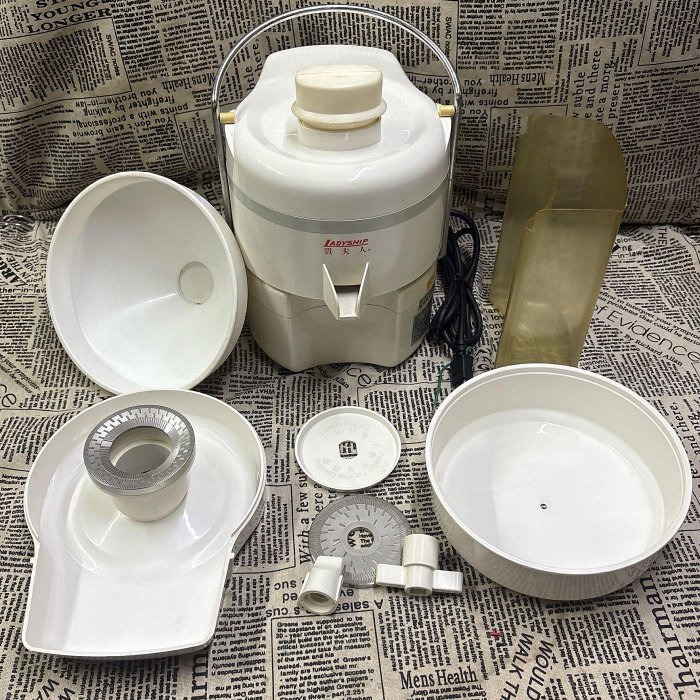 二手早期台灣製造LADYSHIP貴夫人電動食品碾磨機CL-010/研磨機/食物料理機/調理機/果菜汁機/飲料機/米豆漿機