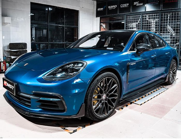 17-23款保時捷Panamera帕拉梅拉971改裝小包圍碳纖維前下巴風刀後下巴/請詢價