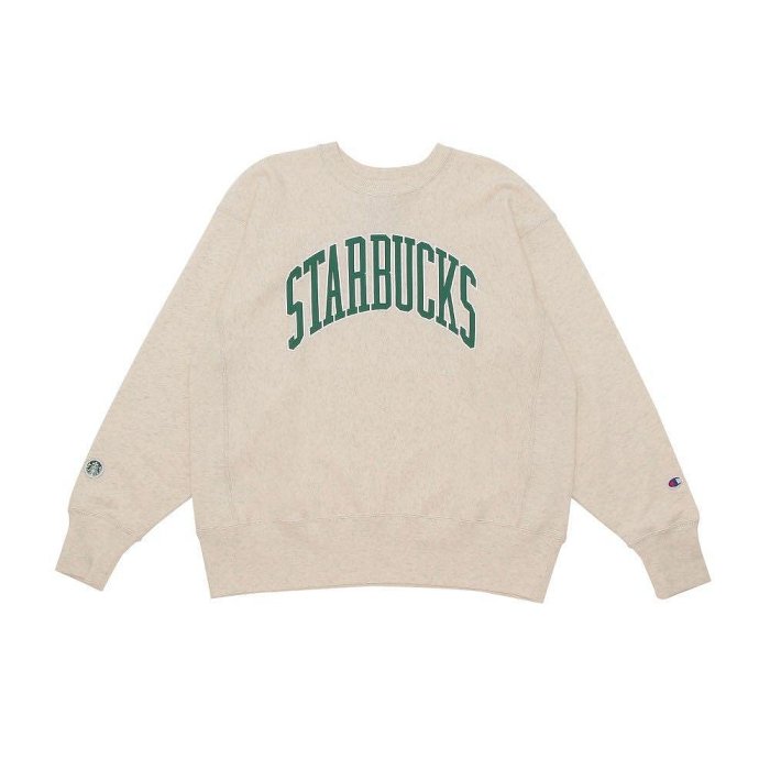 トップス STARBUCKS x BEAMS x Champion Reverse S STARBUCKS x BEAMS x Champion Reverse Weave Crew Neck
