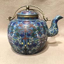 中国景泰藍掐絲 琺瑯茶壺時代品 中国景泰藍掐絲琺瑯茶壺 時代品 - メルカリ