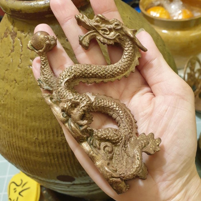 銅龍紙鎮/實心銅文鎮/毛筆架/長12cm | Yahoo拍賣