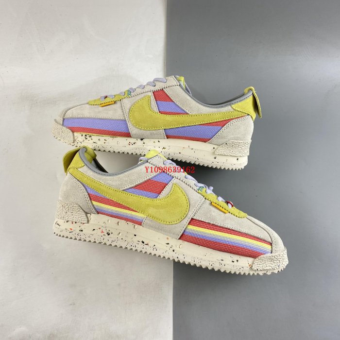 NIKE Cortez 50週年 阿甘 彩色 時尚 防滑滑板鞋DR1413-100 男女鞋