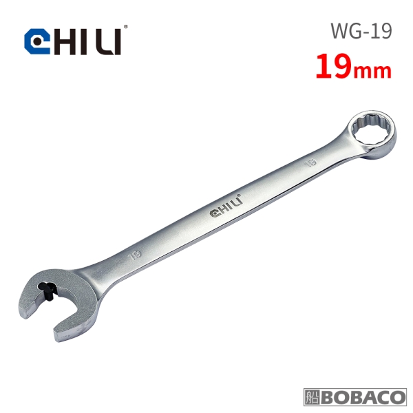 CHILI【黑豆豆開口棘輪防滑牙扳手-19mm WG-19】台灣製 快速扳手 油管扳手 梅花扳手 梅開扳手 板手
