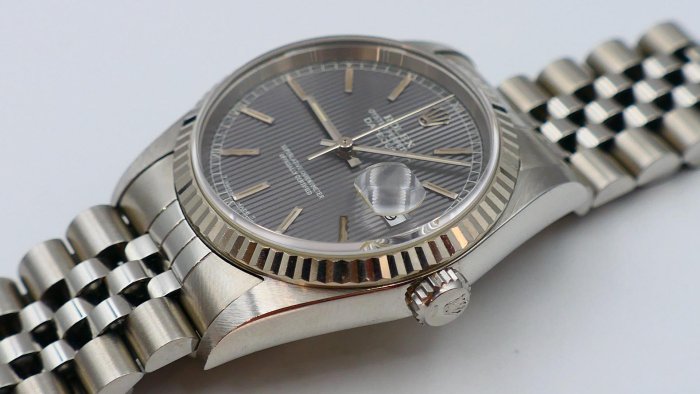 【美好時光】1994年份ROLEX勞力士16234特殊灰色窗簾面盒單全無拋整超美品116234 16014參考