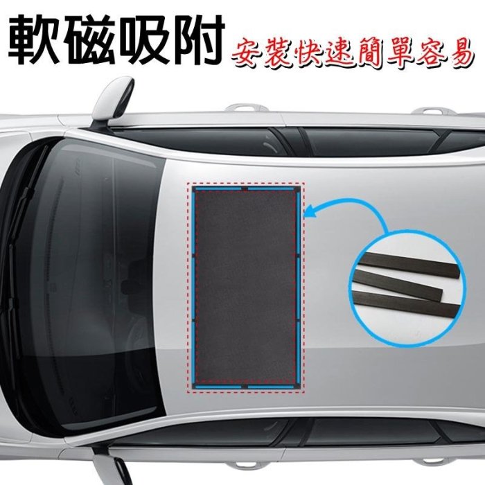 【珍愛頌】C074 M號 汽車天窗磁性防蚊紗 軟磁固定 防蚊網紗 透氣網紗 防曬網紗 天窗紗窗 車用蚊帳 車床族 露營