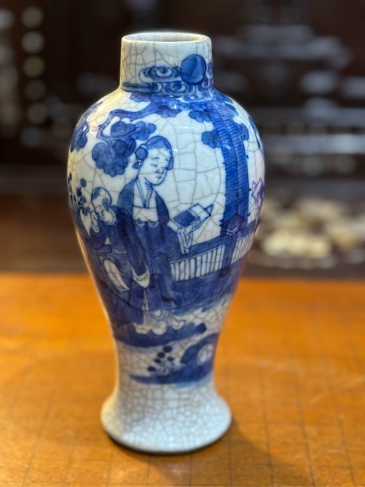 時代物 青磁 哥釉 哥窯 花瓶 花入 花器 中国古玩 唐物 歴史WWTT289 時代物 青磁 哥釉 哥窯 花瓶 花入 花器 中国古玩 唐物 歴史