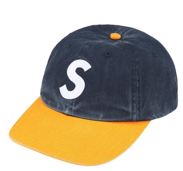 Supreme Pigment Coated 2-Tone S Logo 6-Panel 帽子。太陽選物社FW25