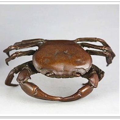 東風(((古美術品金工蟹古銅盆石置物庭置))) | Yahoo拍賣