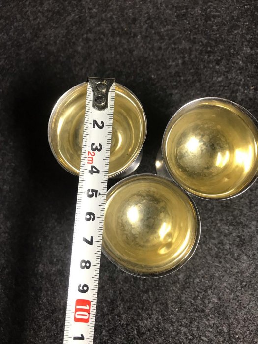 純銀杯老銀器三個71.8克| Yahoo拍賣