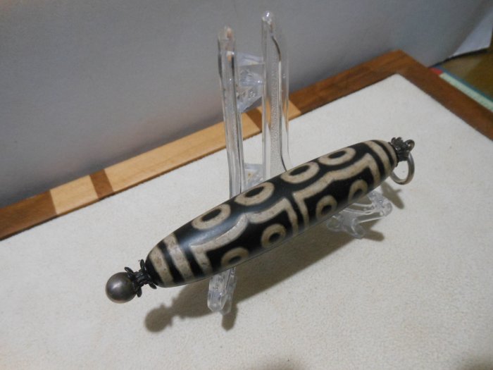 純銀鑲崁老天珠~15眼天珠-大天珠-30多年的珍藏-E59 | Yahoo拍賣