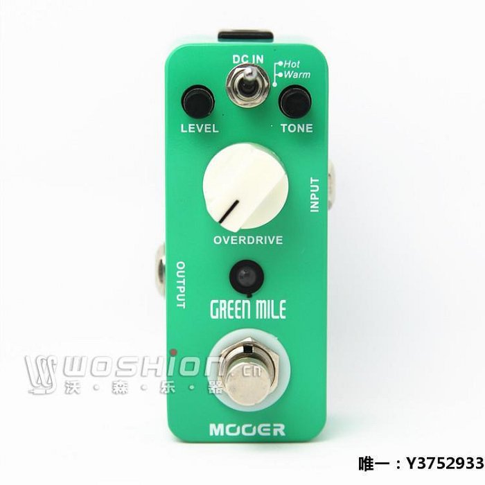 音箱設備MOOER魔耳Green Mile 過載單塊效果器迷你版TS808 TS9 送電源+線音響配件