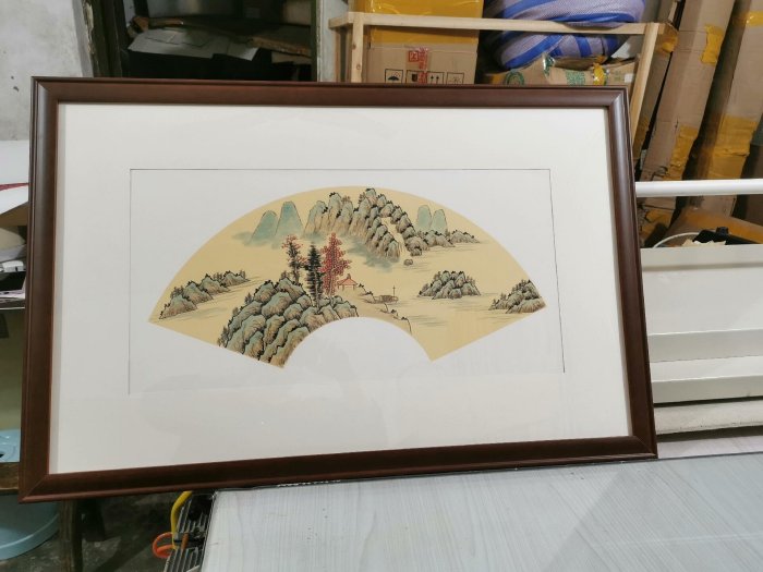 嚴選純手工毛筆中國畫山水Pure手工繪畫作品客廳辦公室裝裱掛畫宣紙創作