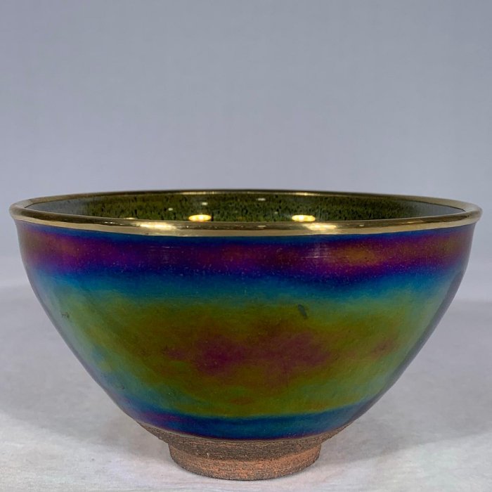宋・古陶瓷品・建窯・包口・曜變・七彩油滴盞』極細工 置物古賞物 中国 宋・古陶瓷品・建窯・包口・曜變・七彩油滴盞』極細工 置物古賞物 中国