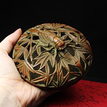 桑園の】銅細工432g 蟬竹雕香爐盤香爐圓盤鏤雕薰香爐Q 9210 | Yahoo拍賣