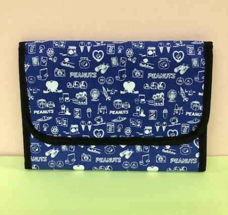 【震撼精品百貨】史奴比Peanuts Snoopy ~SNOOPY萬用手冊收納包-藍滿版#17330