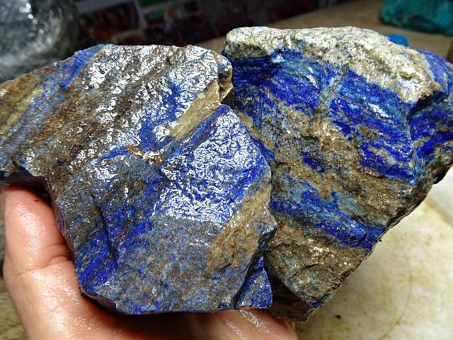 藍晶寶石玉石特賣→〈原石系列→天然阿富汗青金石原礦一盤〈3130公克